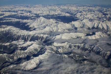 Aerial View of Glacier Peak Wilderness-Mt Baker Snoqualmie photo