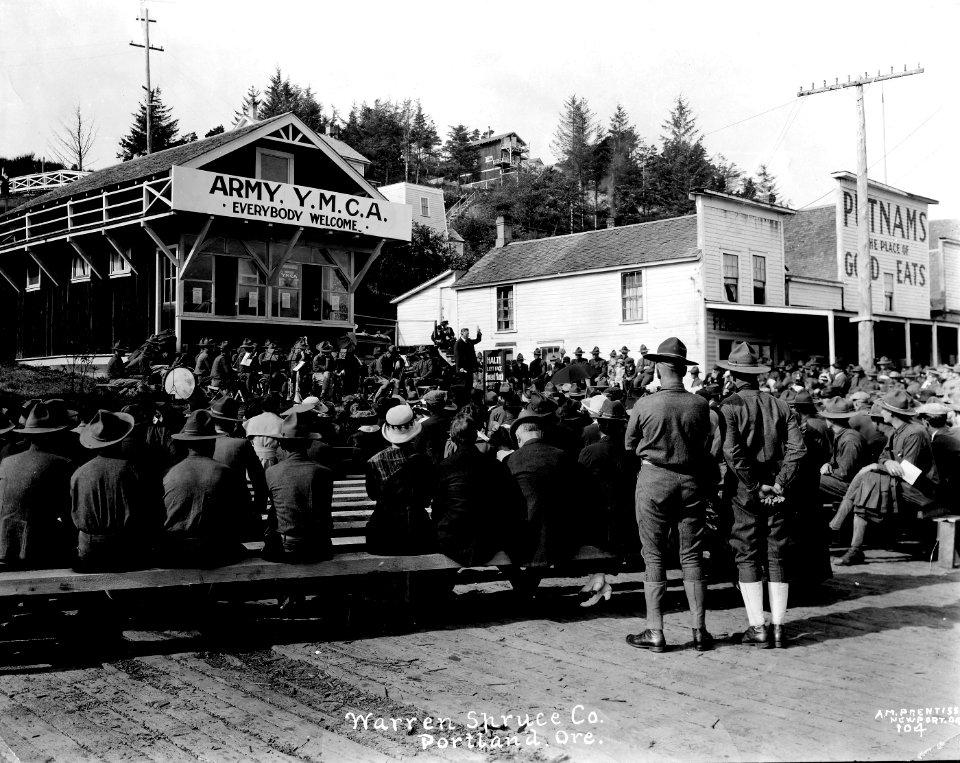 104 Y.M.C.A. Soldiers Band & Song Meeting Newport