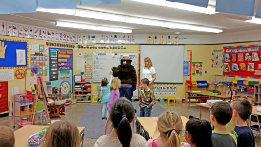 Smokey Bear Visits a Classroom