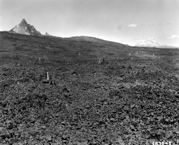 483543 Mt. Washington & McKenzie Lava, Willamette NF, OR 1957 photo