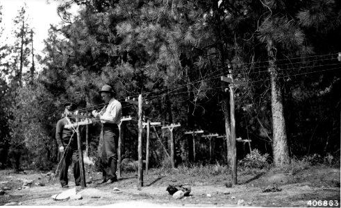 CCC Camp Entiat, Model Phone Line, Wenatchee NF, WA 1