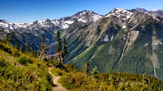 Pacific Northwest Trail looking toward Constance Pass and the heart of the Olympic Peninsula photo