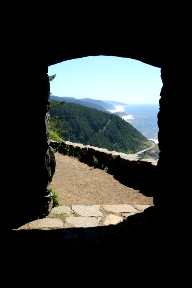 View of Cape Perpetua from West Shelter, Siuslaw National Forest