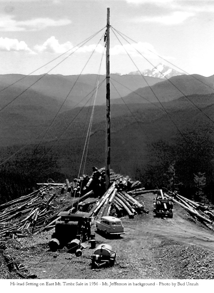 Mt. Hood NF - Hi-Lead on East Mt. TS, OR 1956 - Unruh