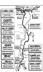 Speed-O-Map Bend to The Dalles (back)