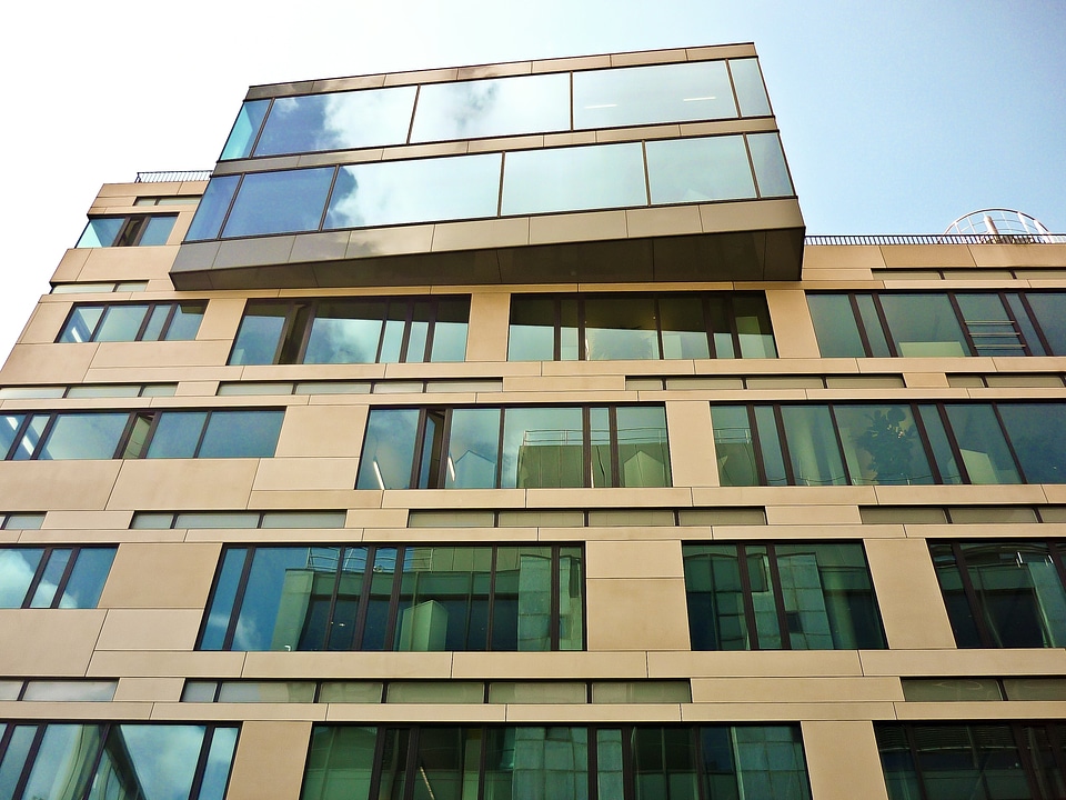 Skyscraper facade glass