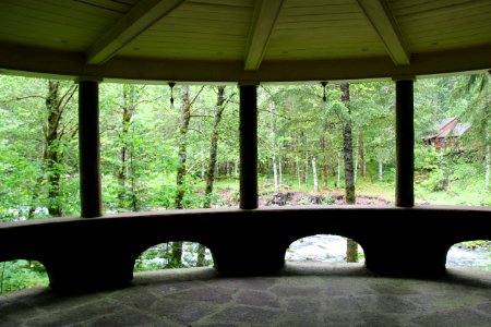 Observation Platform by River, Mt Hood National Forest