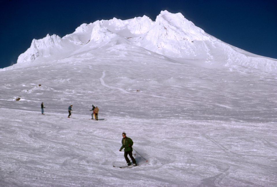 Mt Hood National Forest, skiing Timberline Lodge, historic