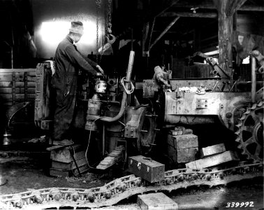 339992 CCC Repairing 60 Cat, Hemlock RS, Columbia NF, WA 1936 photo