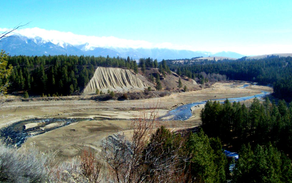 View from the Kootenai Trail which follows the Tobacco River and Koocanusa Reservoir, Kootenai National Forest