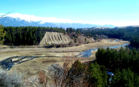 View from the Kootenai Trail which follows the Tobacco River and Koocanusa Reservoir, Kootenai National Forest