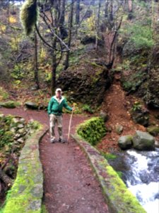 20181205 CRGNSA HIker along LarchMtn Wahkeena loop by Alexa Pengelly
