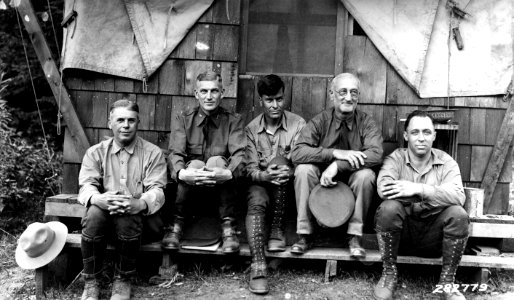 282779 CCC Camp Overhead, Mt Baker NF, WA 1933 photo