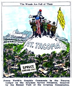 Cartoon Spruce Vancouver Barracks 1918
