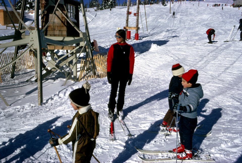 Mt Hood National Forest, skiing Timberline Lodge, historic