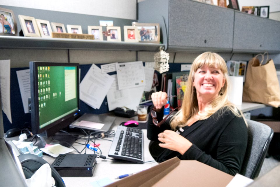 Woman Forest Service Worker at Workstation-Fremont Winema