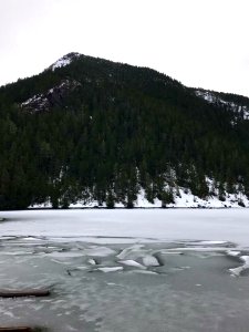 Winter Ice at Lena Lake, Olympic National Forest