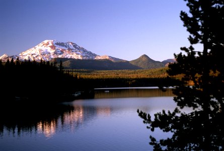 South Sister and Elk Lake, Deschutes National Forest.jpg photo
