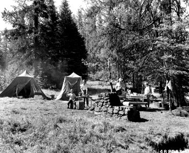 482083 Diamond Lake CG, Umpqua NF, OR 1956 photo