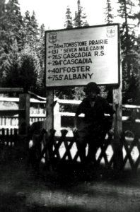 Willamette NF - Fish Lake Sign, OR c1935 photo