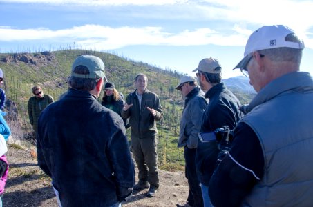 Sustainability & Resiliency Camp Participants at Hash Rock Fire Site, Ochoco National Forest photo