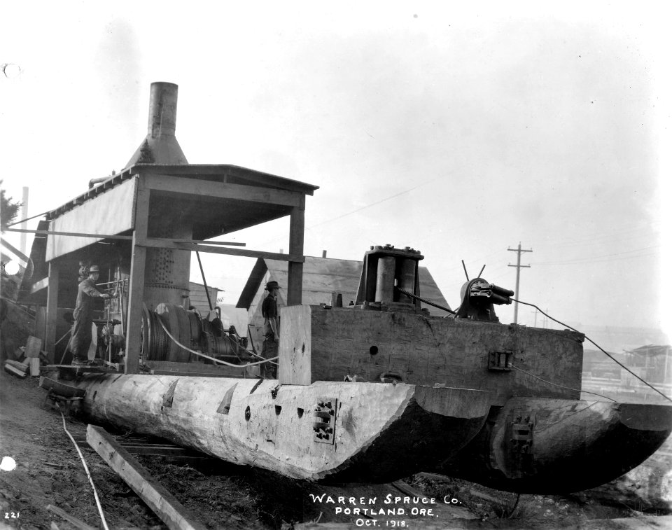 221 Donkey Sled Yard at Toledo, Donkey for Handling Sleds