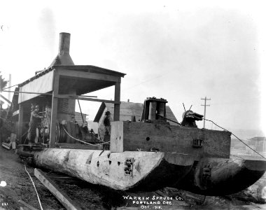 221 Donkey Sled Yard at Toledo, Donkey for Handling Sleds