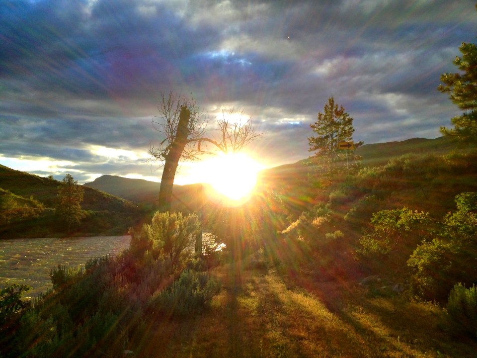 Almost sunset on the Similkameen River