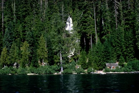 Gifford Pinchot National Forest, pre-1980 eruption Spirit Lake, Harmony Falls