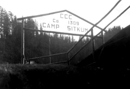 CCC Camp Sitkum Entrance, OR 1933