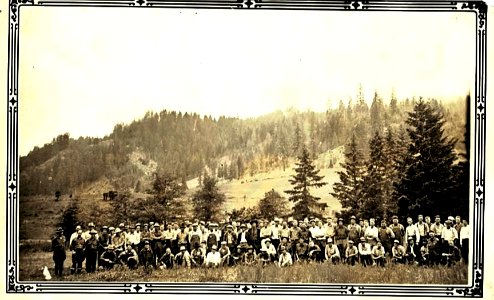 a group of lookout and firemen Tiller Fire Training Camp 1932 0-page1 photo