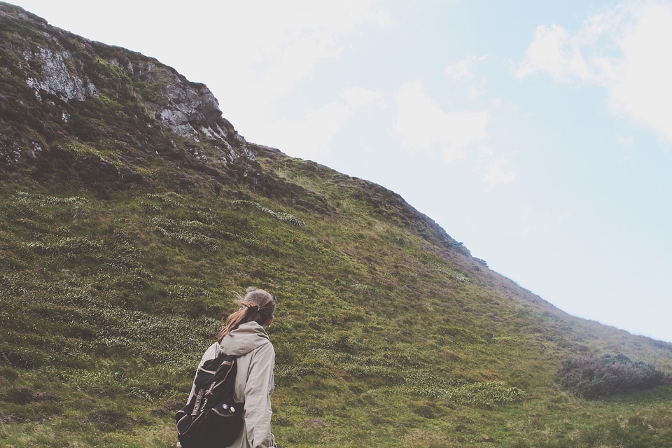 Hiker hoodie backpack photo