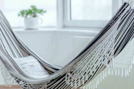An indoor hammock photo