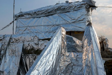 Sugar Loaf Lookout, wrapped in kevlar foil