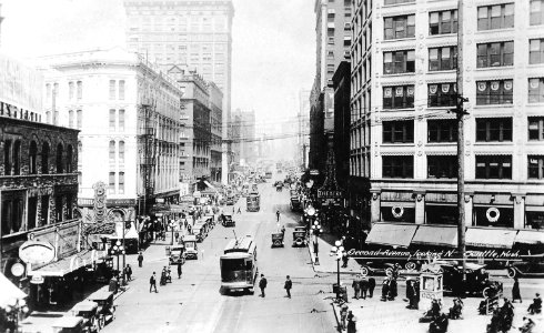 Seattle Second Ave Looking North