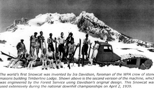 2nd Snowcat, Timberline Lodge, Mt Hood NF, OR c1939 photo