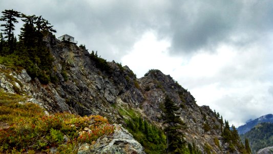 Volunteers maintain the Park Butte Lookout for the enjoyment of hikers on the Mt. Baker-Snoqualmie National Forest photo