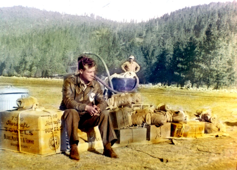 Siskiyou NF - Fire Supplies to be Dropped, Gasquet Field, OR  1938