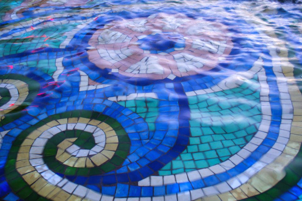 Colorful fountain