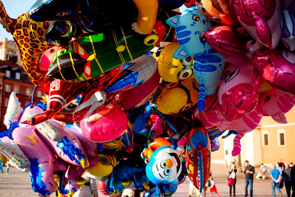 Helium cartoon balloons