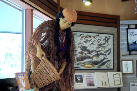 Midden Maiden Exhibit at Cape Perpetua Visitors Center, Siuslaw National Forest
