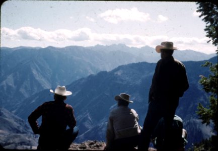 Wallowa-Whitmen NF - Hells Canyon from Memaloose, OR 1955 photo