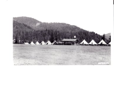 289241 Agness CCC Camp Showing Bath House, Siskiyou NF, OR 1934 photo