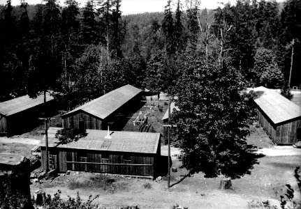 Willamette NF - CCC Camp F-25 Oakridge, Oregon c1933c photo
