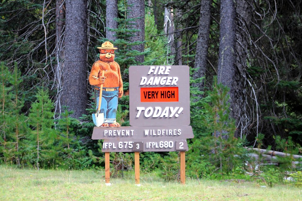 Smokey Bear Very High Fire Danger