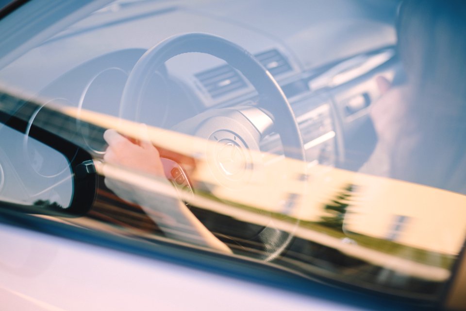 Woman driving