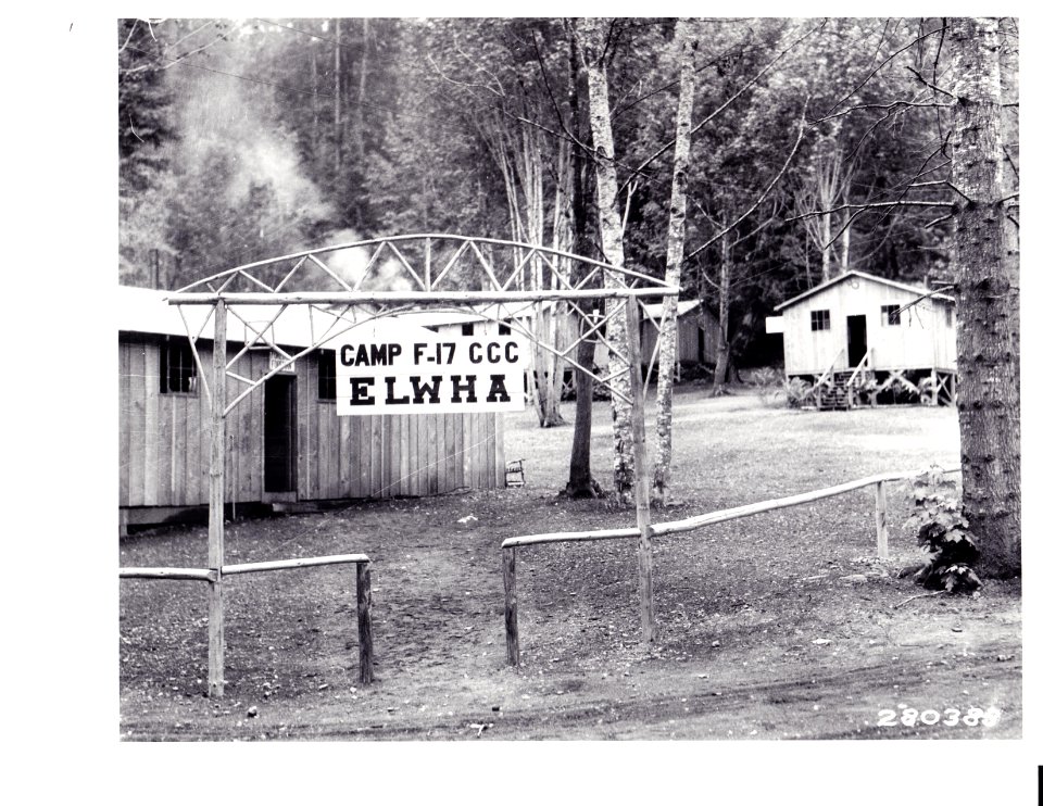 280383 Portal at CCC Camp Elwa, Olympic NF, WA 8-1933