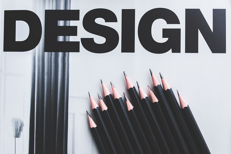 Black pencil design word