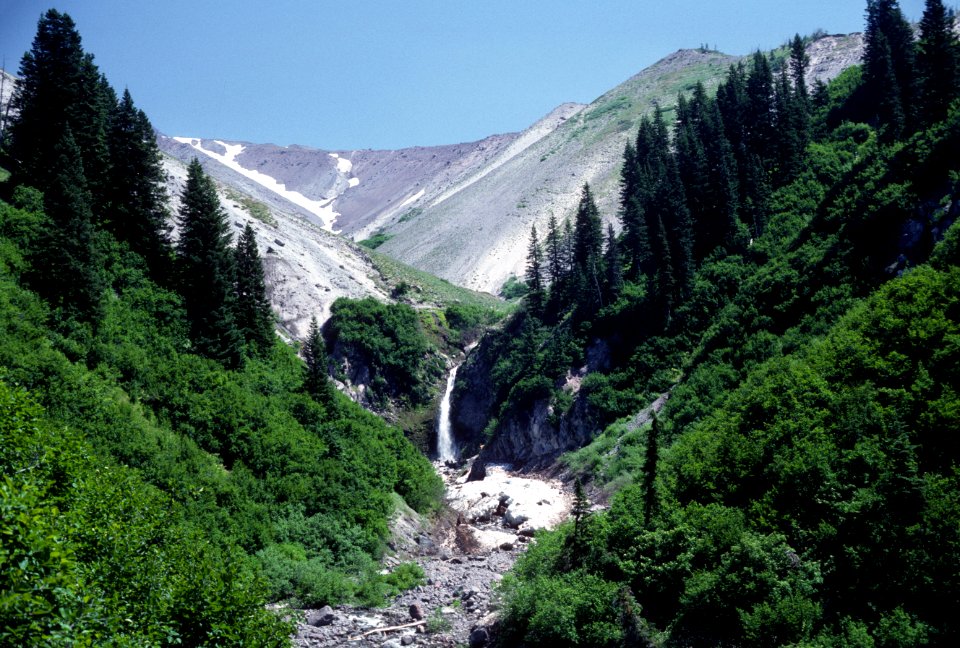 Mt Hood National Forest, waterfall upper Zigzag canyon.jpg
