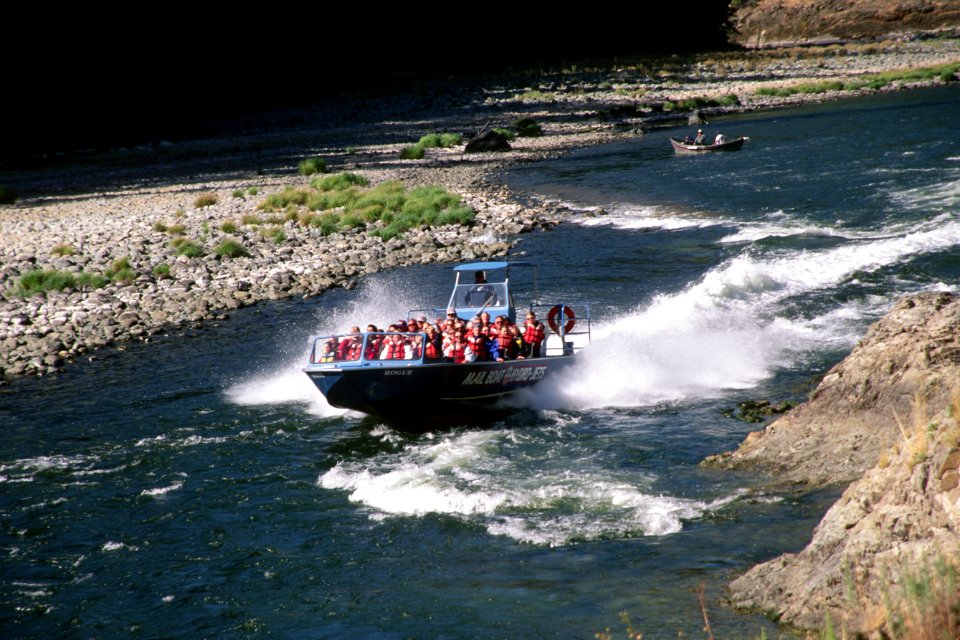 Jet boat excursion, Rogue River Wild & Scenic River, Rogue River-Siskiyou National Fores
